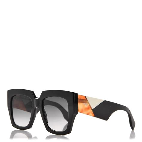 FENDI Facets Square Sunglasses FF 0263/S Black